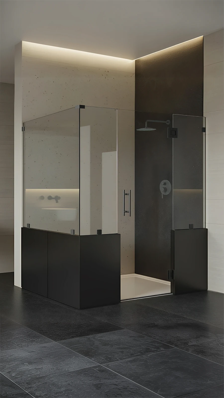 Custom shower door