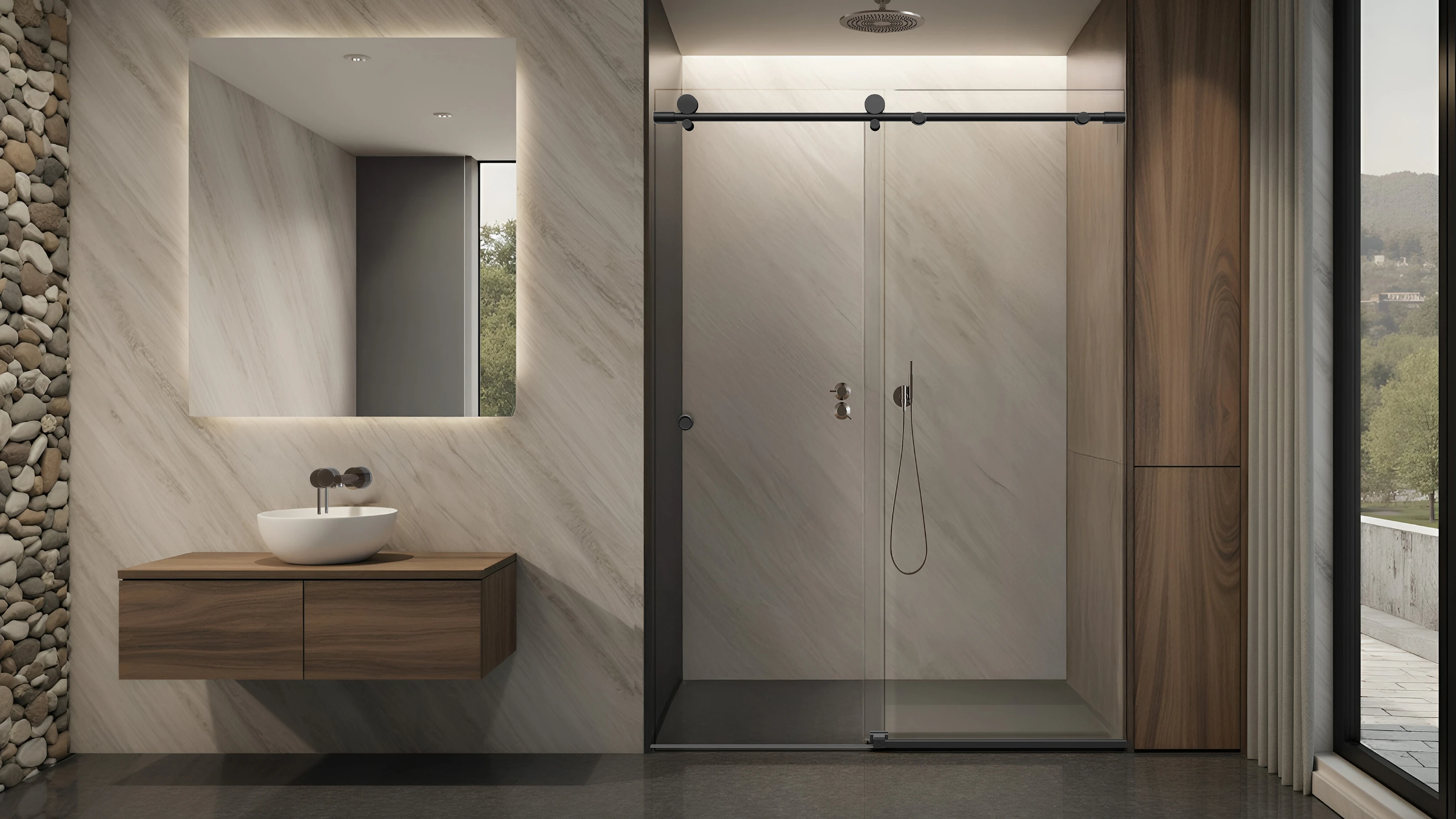 Metro shower door