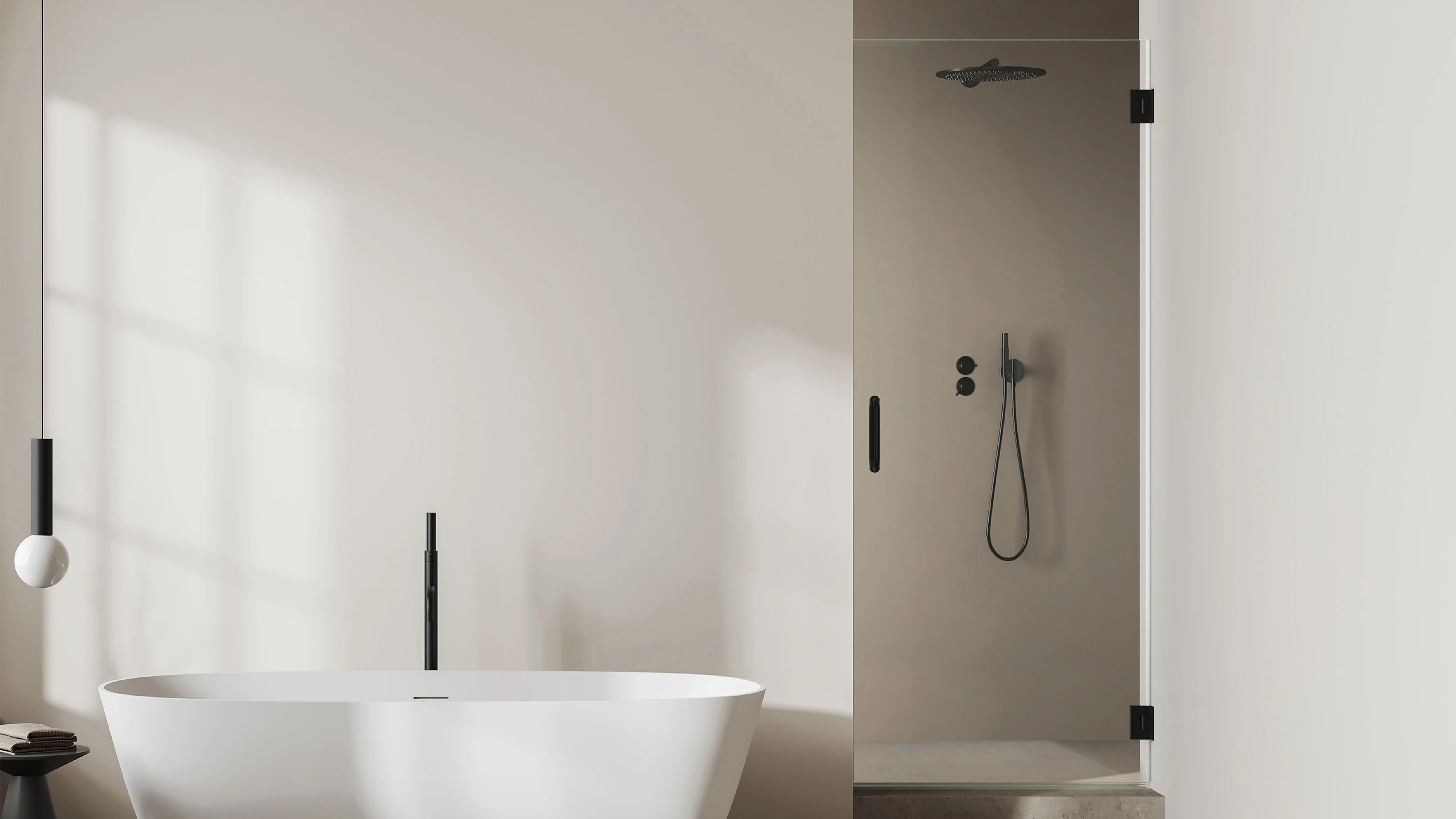 Solo shower door