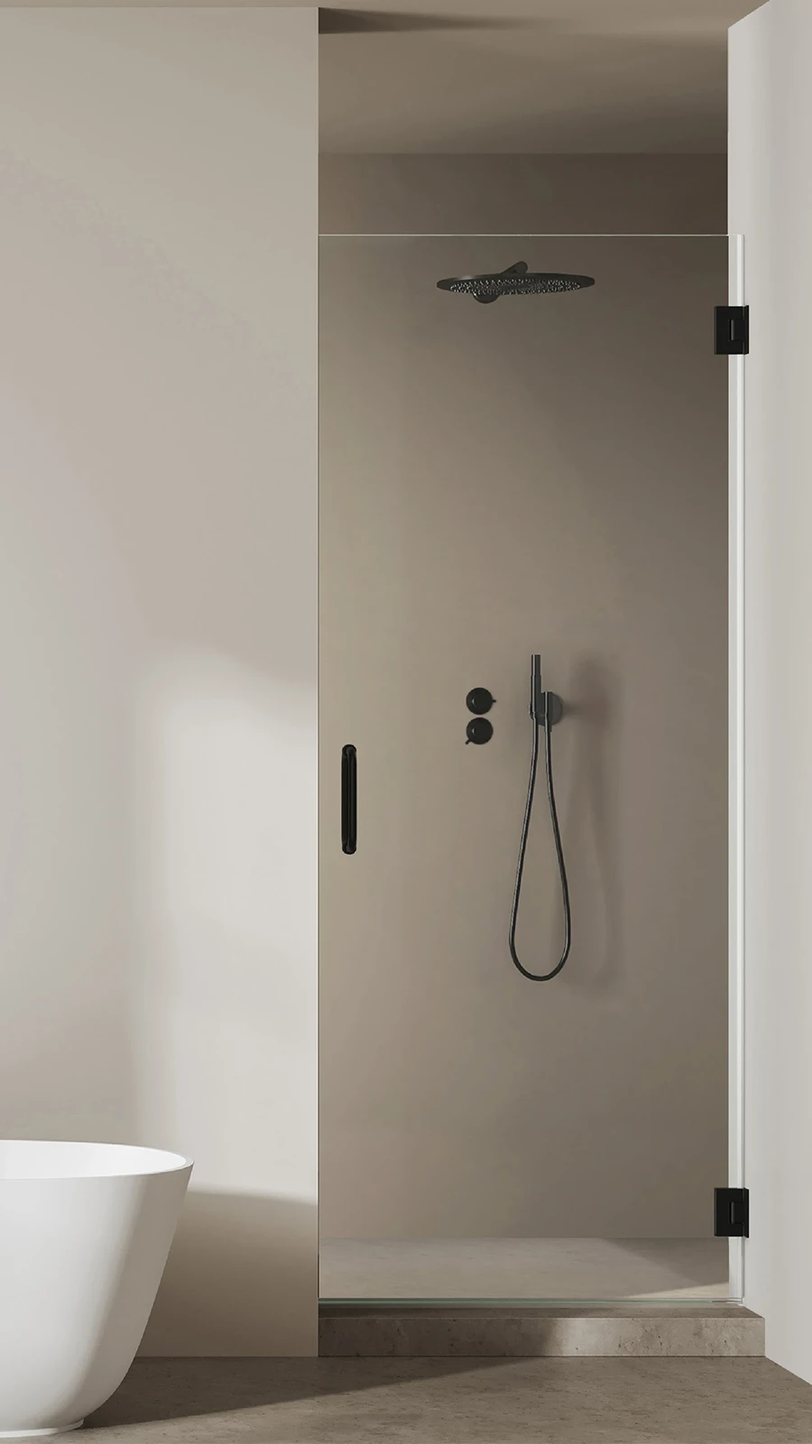Solo shower door