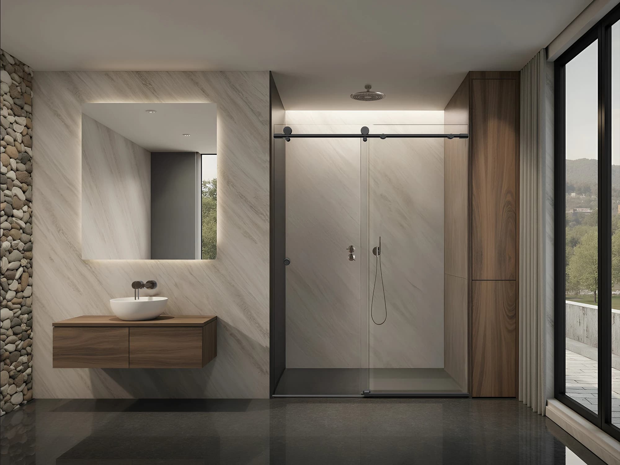Metro shower door