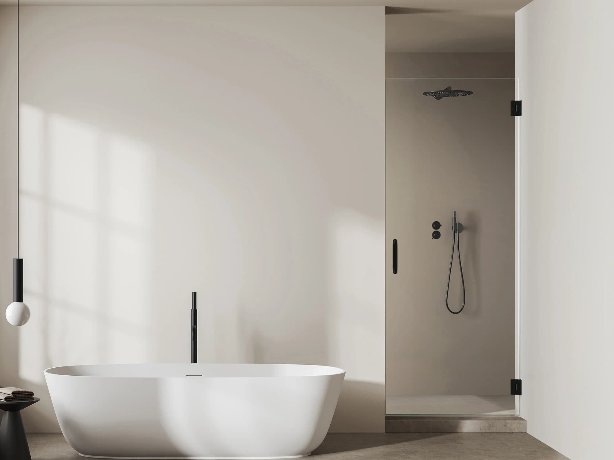 Solo shower door