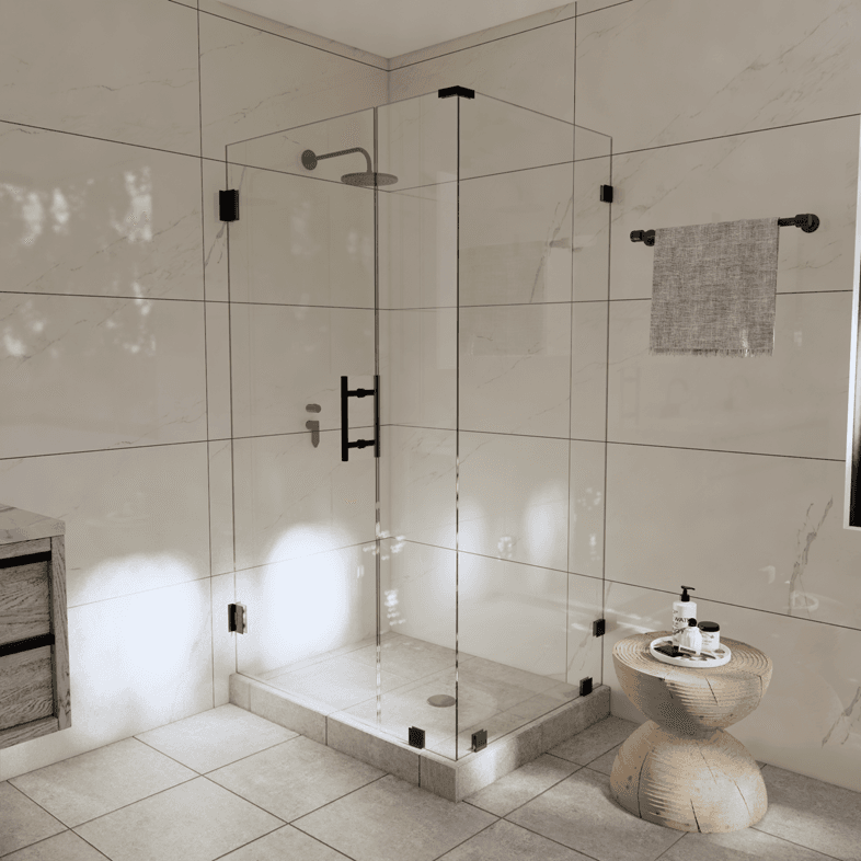 Canto™ Right Open Corner Shower Door-0
