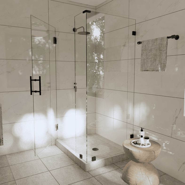 Canto™ Right Open Corner Shower Door-3