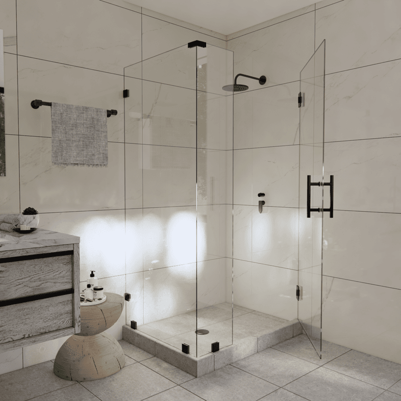 Canto™ Left Open Corner Shower Door-3