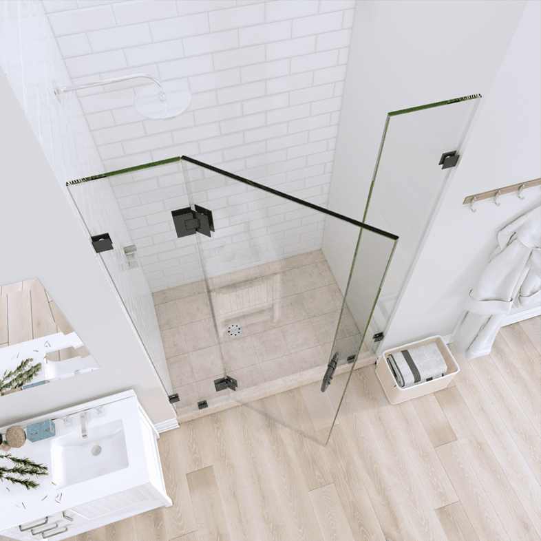 Prima™ Right Open Door & Panel Shower Door-1