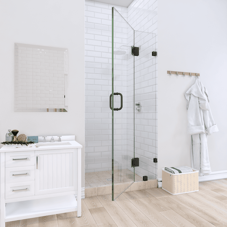 Prima™ Left Open Door & Panel Shower Door-2