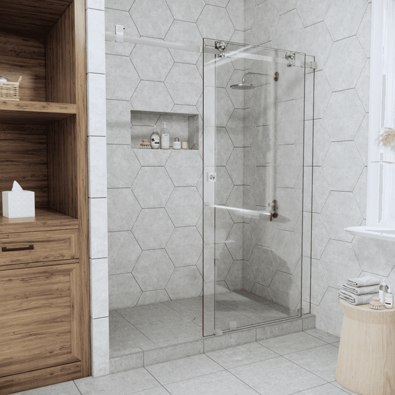 Slider™ Right Open Quadro Sliding Shower Door-3