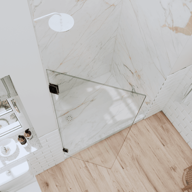 Tela™ Right Open Single Swinging Shower Screen-2