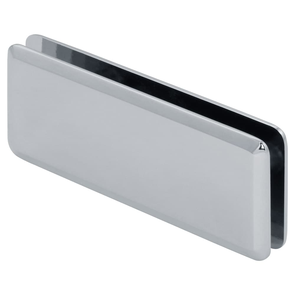 Beveled 180 Degree Glass-to-Glass Clamp