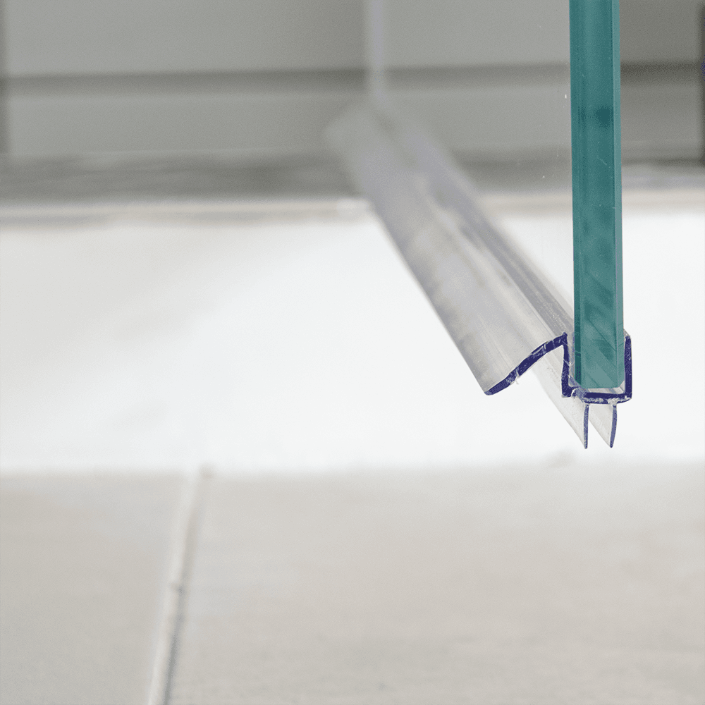 36 Inch Long Shower Door Bottom Seal Sweep with Drip Rail 