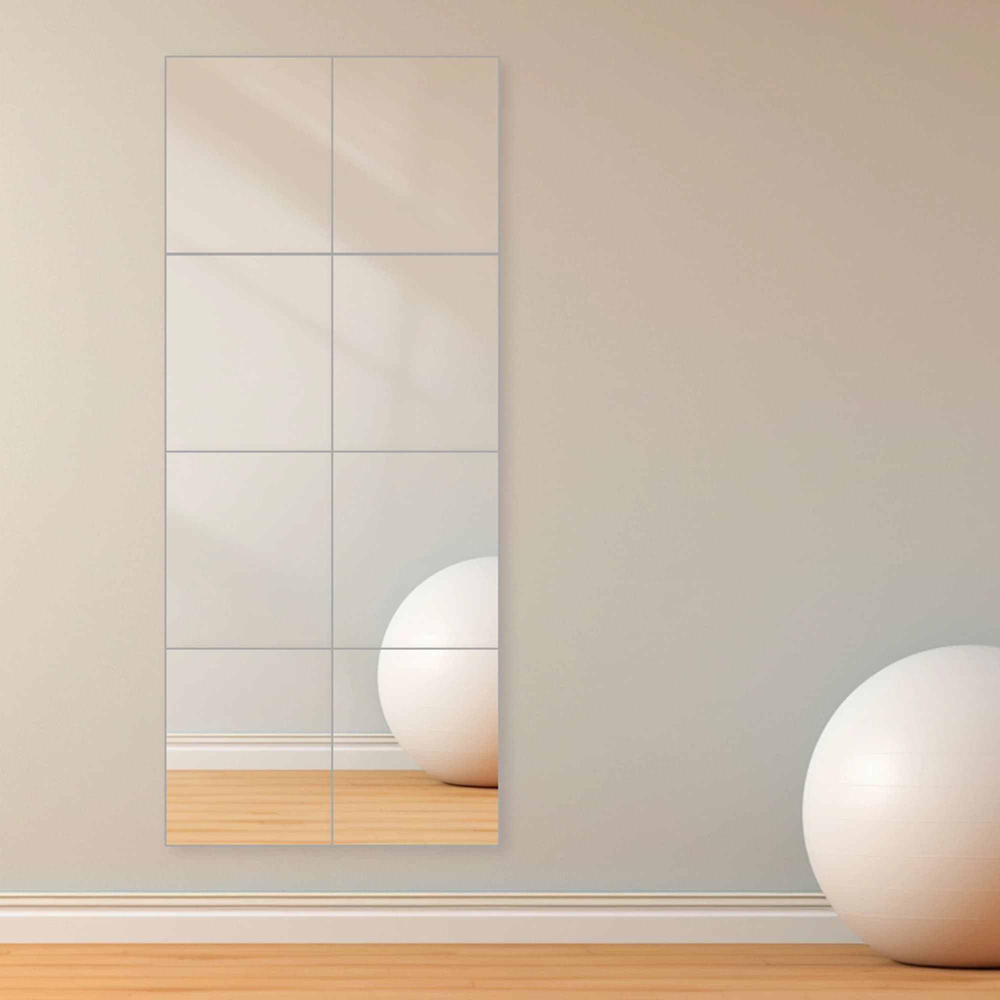 10x12 Mirror Tiles | Pack of 8 | Modern Wall Mirrors