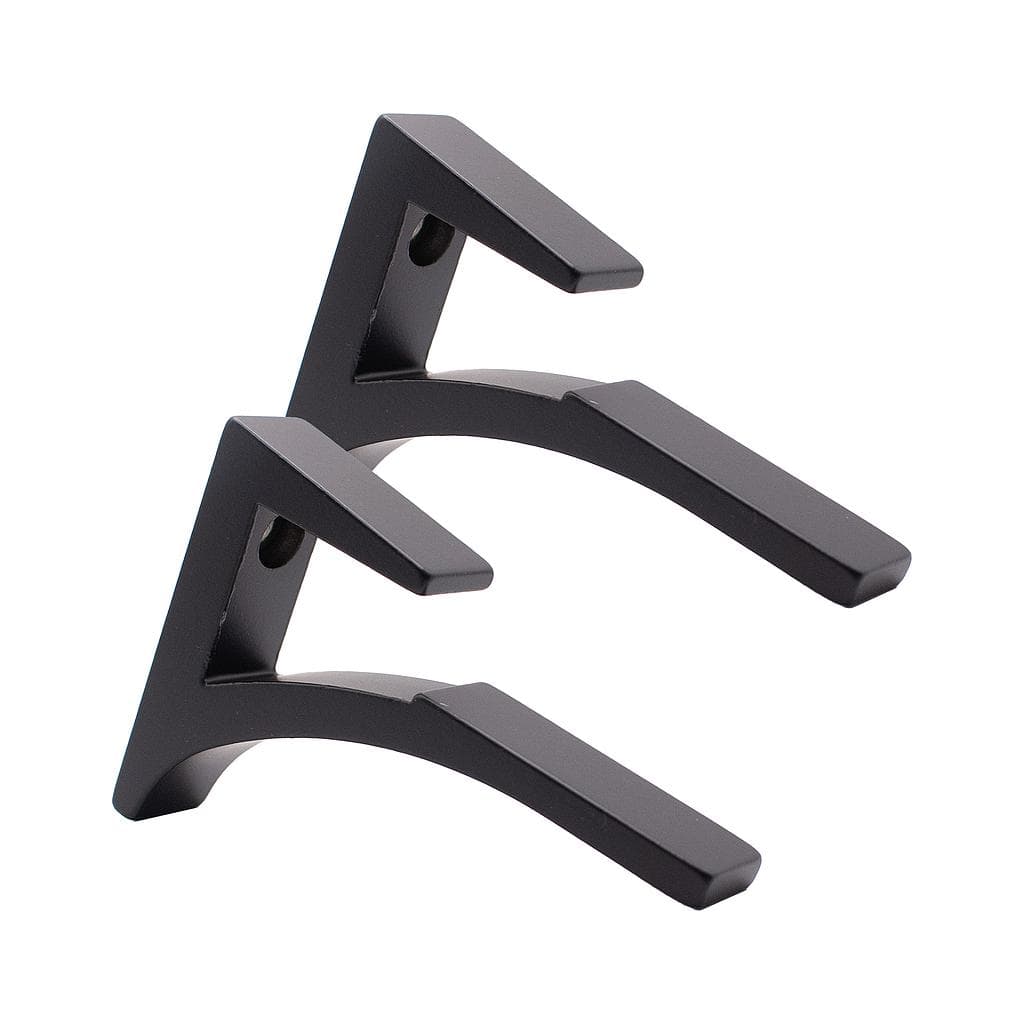 Aluminum Glass Shelf Brackets for 3/8" to 1/2" Shelves - Set of 2