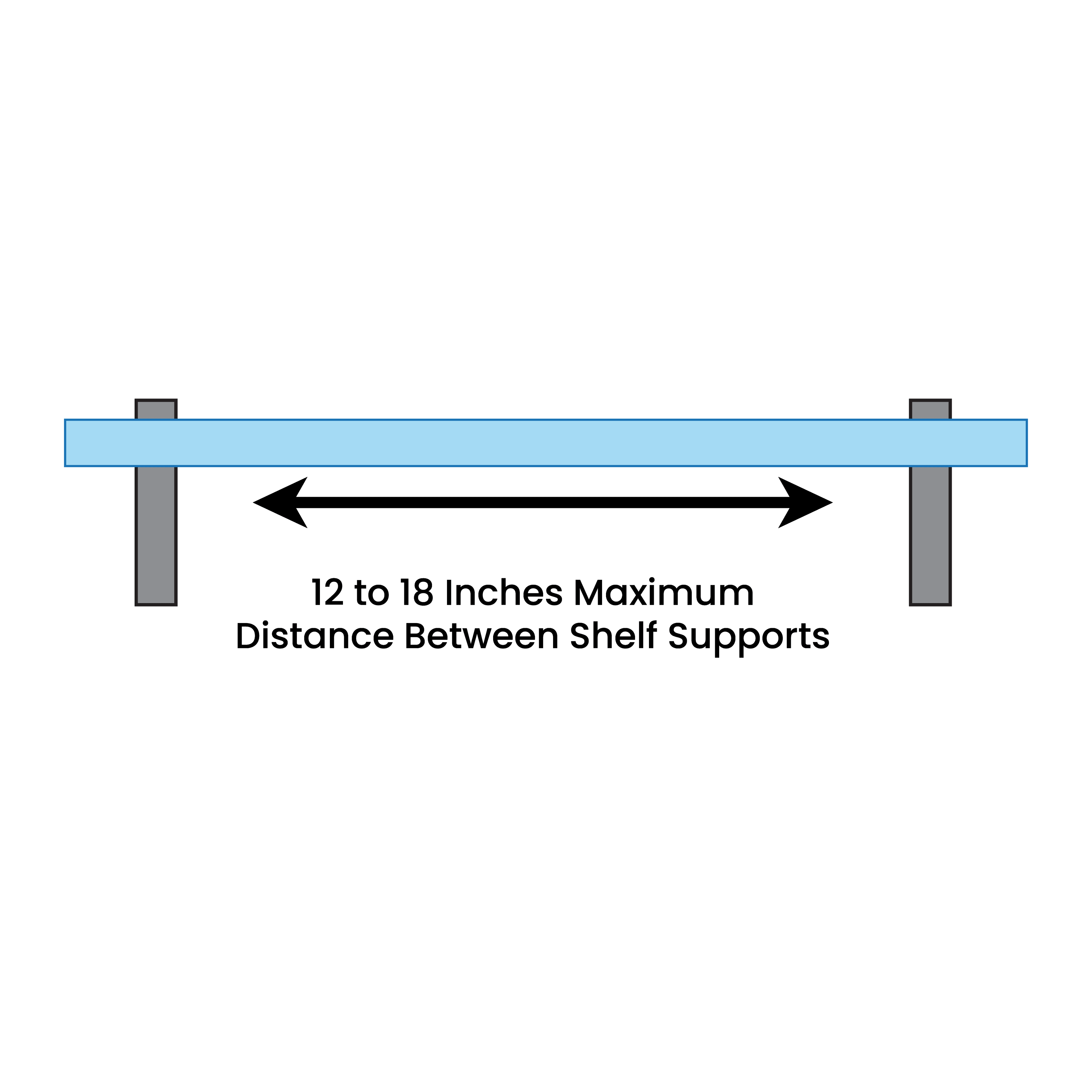 Designer Aluminum Shelf Brackets (Set of 2) for 3/8" to 1/2" Thick Shelves