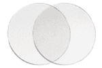 Clear Plastic Desk Buttons - Strip 10 pcs | Dulles Glass