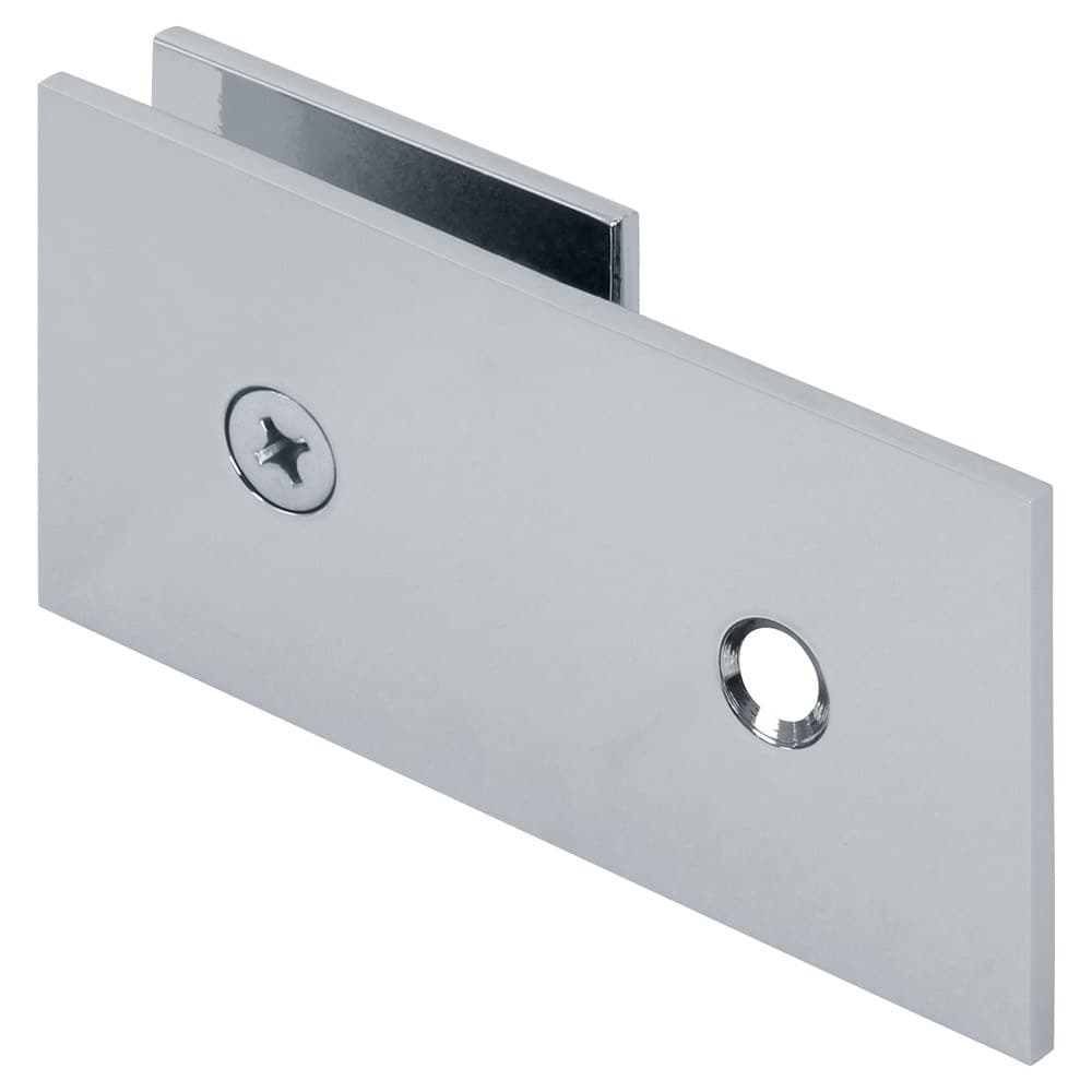 Square 180-Degree Glass-to-Wall "Y" Inline Clamp