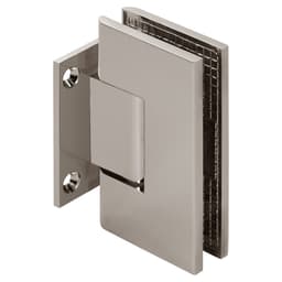 Venus Square Shower Door Hinge, Wall Mount, Short Back