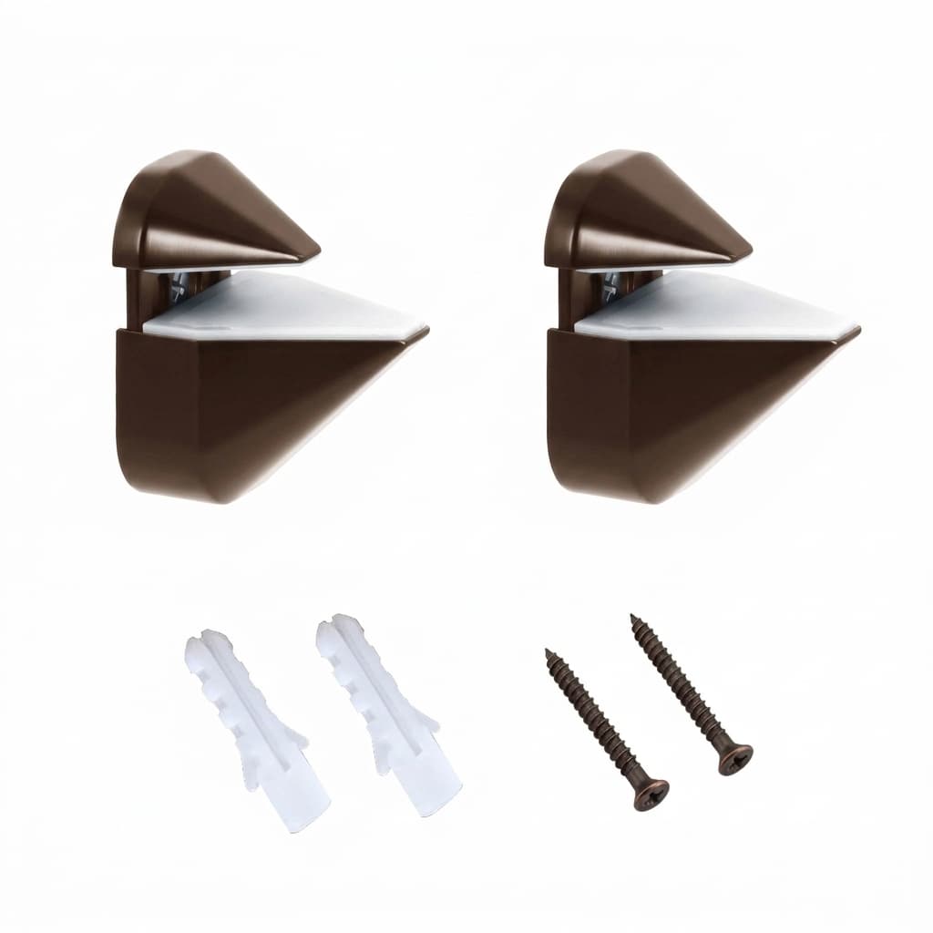Adjustable Shelf Bracket (Set of 2) for 1/8" to 15/16" Shelves