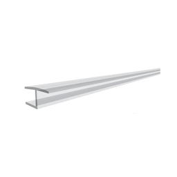 95" Long Shower Door Bottom Seal Sweep with Drip Rail for 3/8" Glass