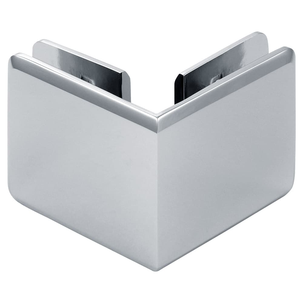 Beveled 90 Degree Glass-to-Glass Clamp