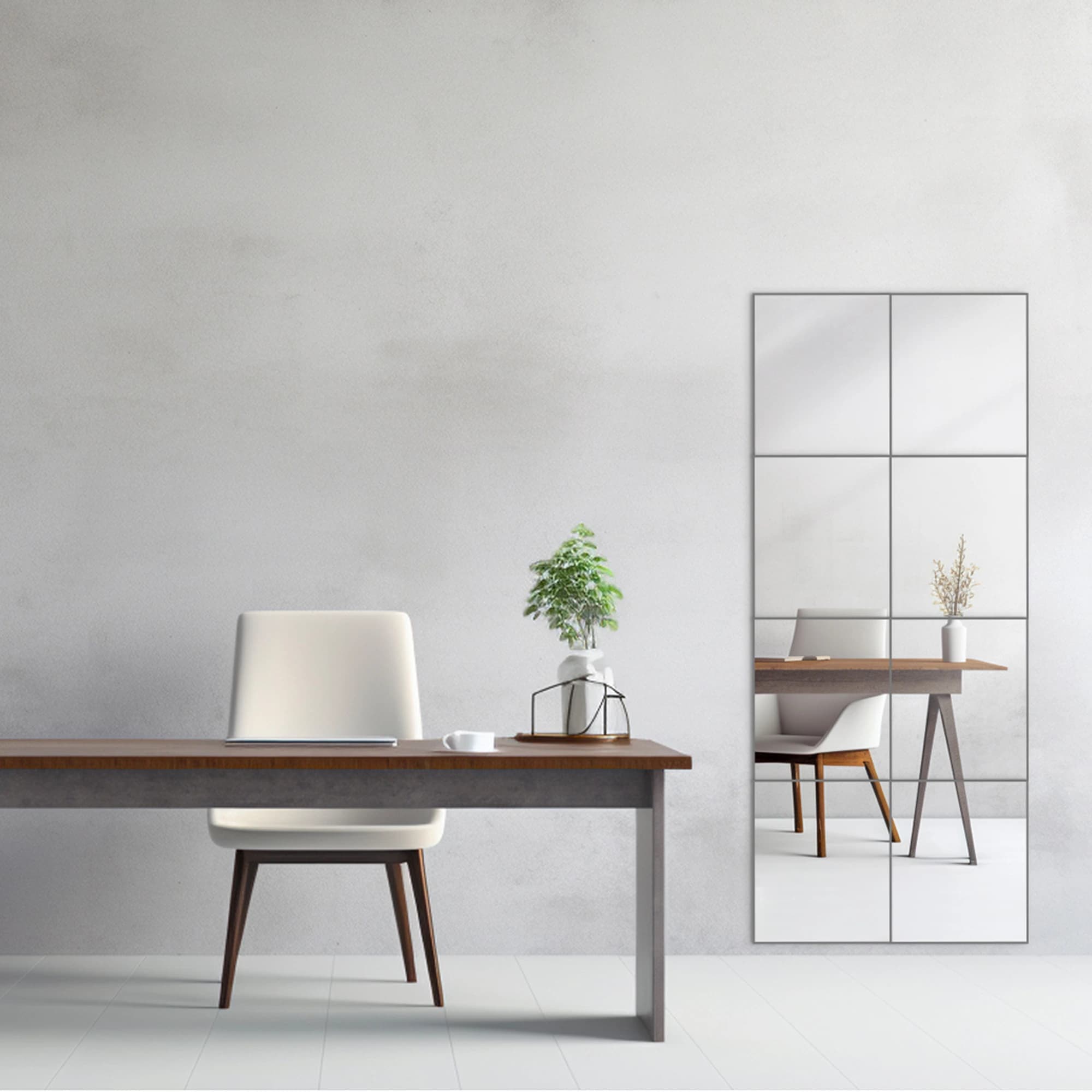 10x12 Mirror Tiles | Pack of 8 | Modern Wall Mirrors