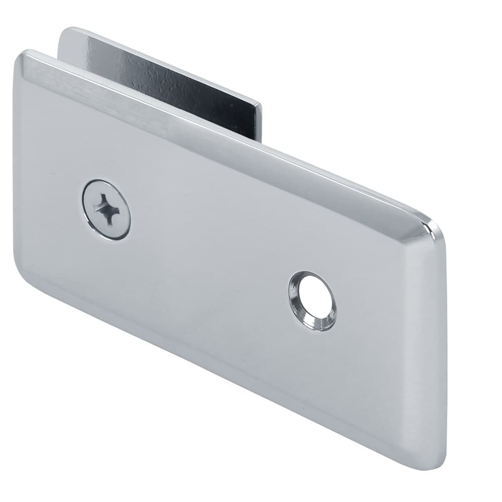 180-Degree Beveled Glass-to-Wall "Y" Inline Clamp