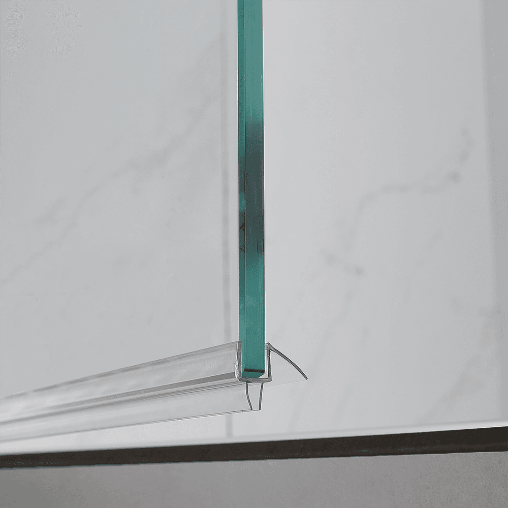 36 Inch Long Shower Door Bottom Seal Sweep with Drip Rail 