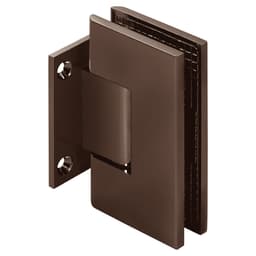 Venus Square Shower Door Hinge, Wall Mount, Short Back