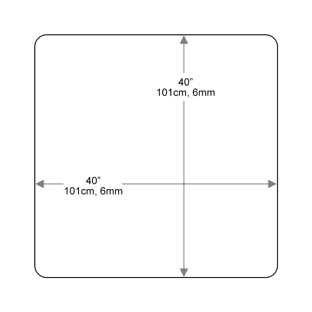 Square Glass Table Tops