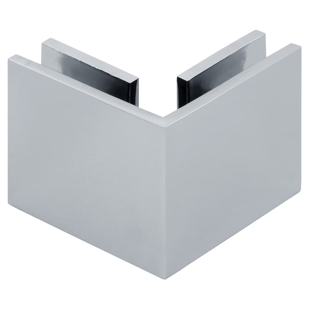 Square 90 Degree Glass-to-Glass Clamp
