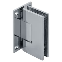 Venus Adjustable Square Full Back Shower Door Hinge, Wall Mount