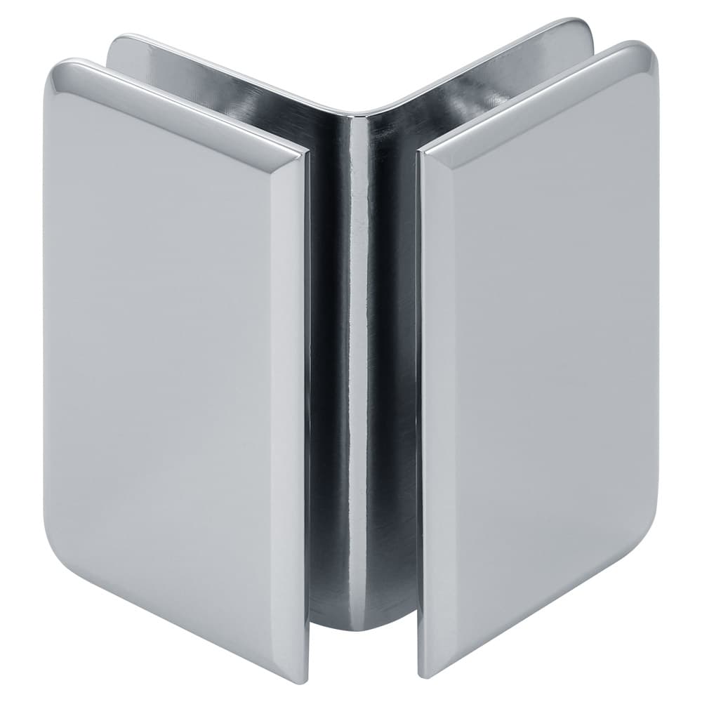 Beveled 90 Degree Glass-to-Glass Bracket