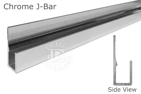 95" Long J-Bar for Mirrors 