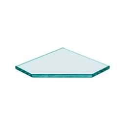 Corner Pentagon Glass Shelf