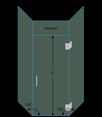 shower door measurement image