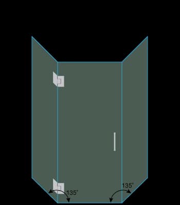shower door measurement image