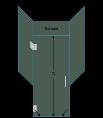 shower door measurement image