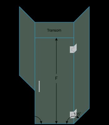 shower door measurement image