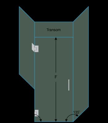 shower door measurement image