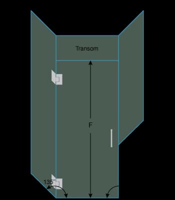 shower door measurement image