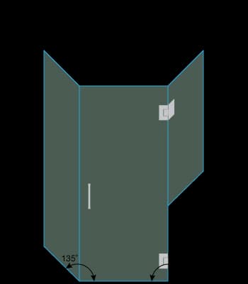 shower door measurement image