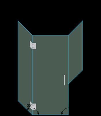shower door measurement image