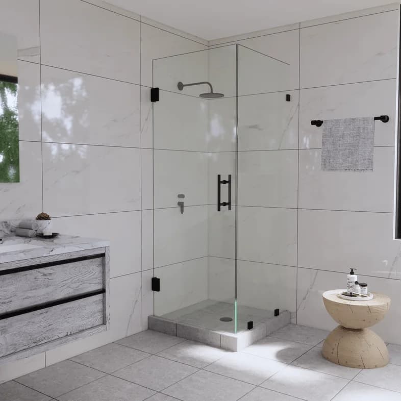 Canto™ Right Open Corner Shower Panel and Door-0