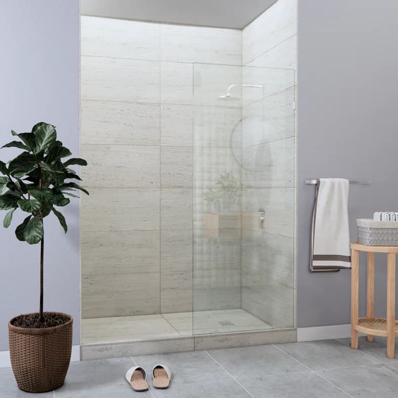 Tela™ Left Open Single Shower Screen-0