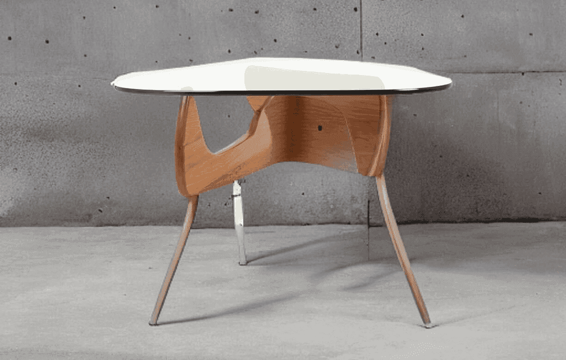Modern custom glass table with a unique design