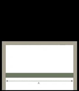 Technical diagram for custom glass applications, including specifications for shower doors, table tops, and mirrors featuring tempered and beveled glass edges.