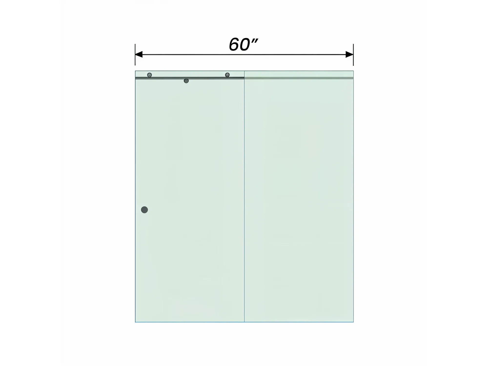 60-inch shower door