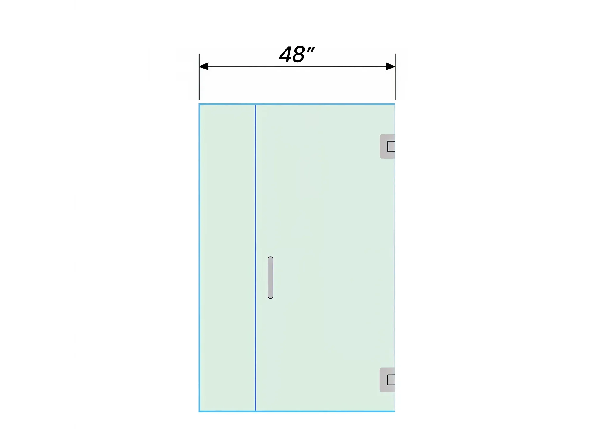 48 inches shower door