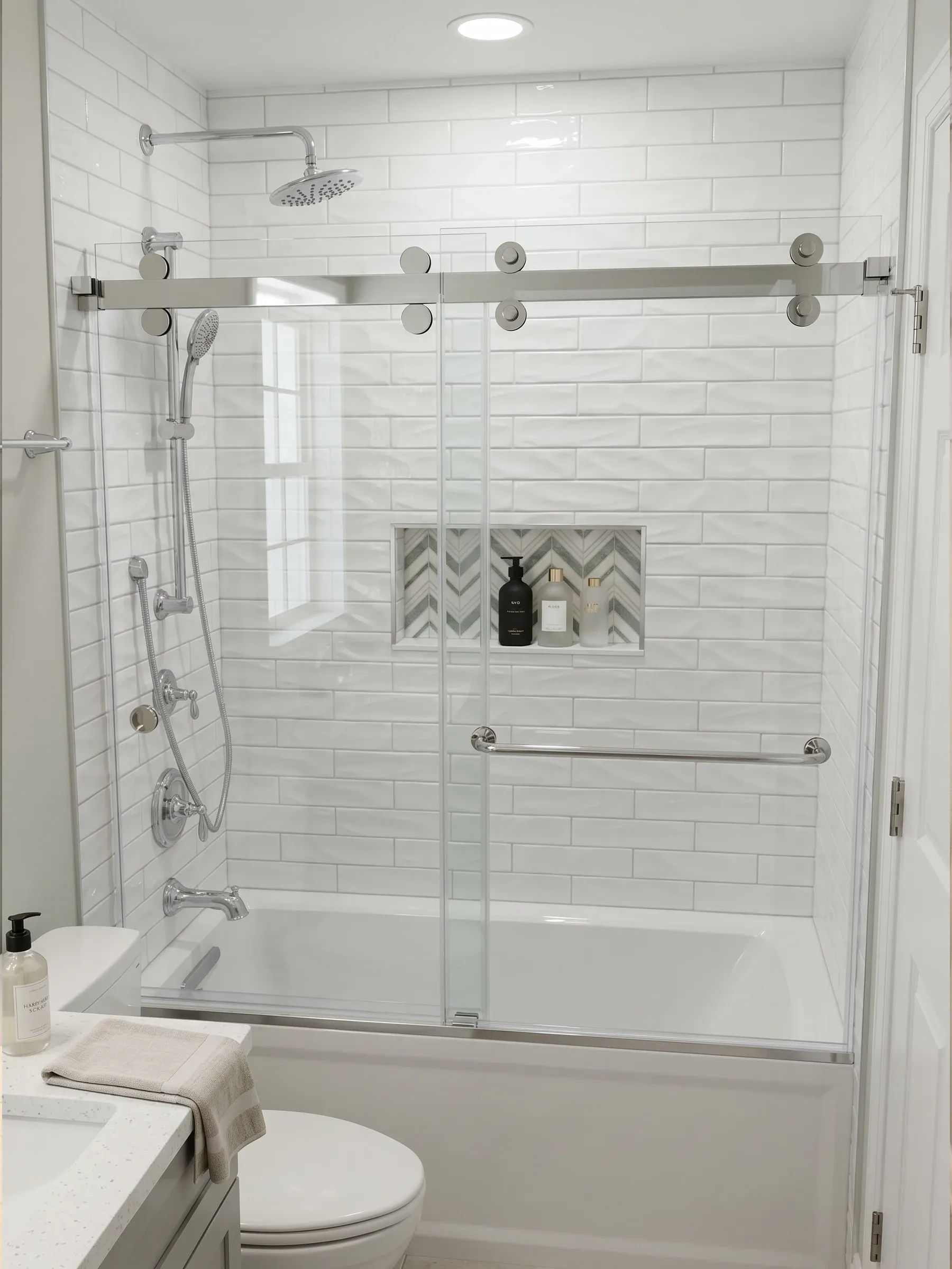 Bathtub Eclipse Shower, Chrome