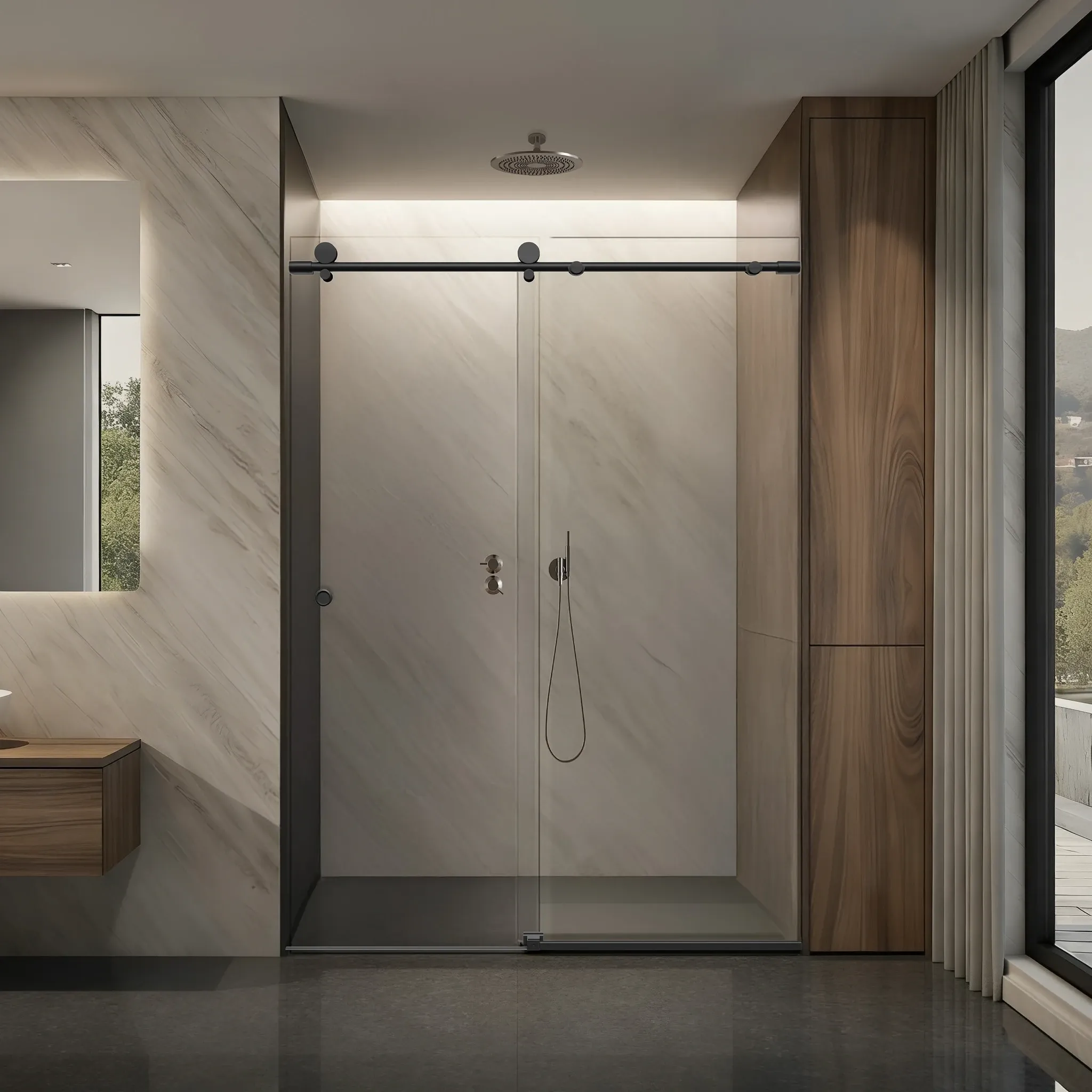 Metro sliding shower door